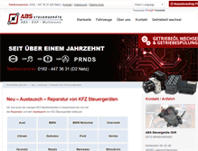 Tablet Screenshot of abs-steuergeraete.de